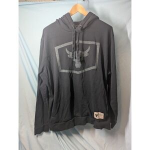 Under Armour Project Rock Hoodie Men XL Black Blood Sweat Respect THE ROCK